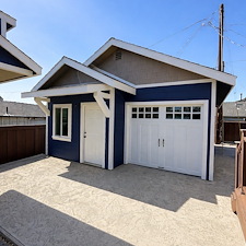 Timeless Contrast: A Detached Garage Transformation Cayucos 